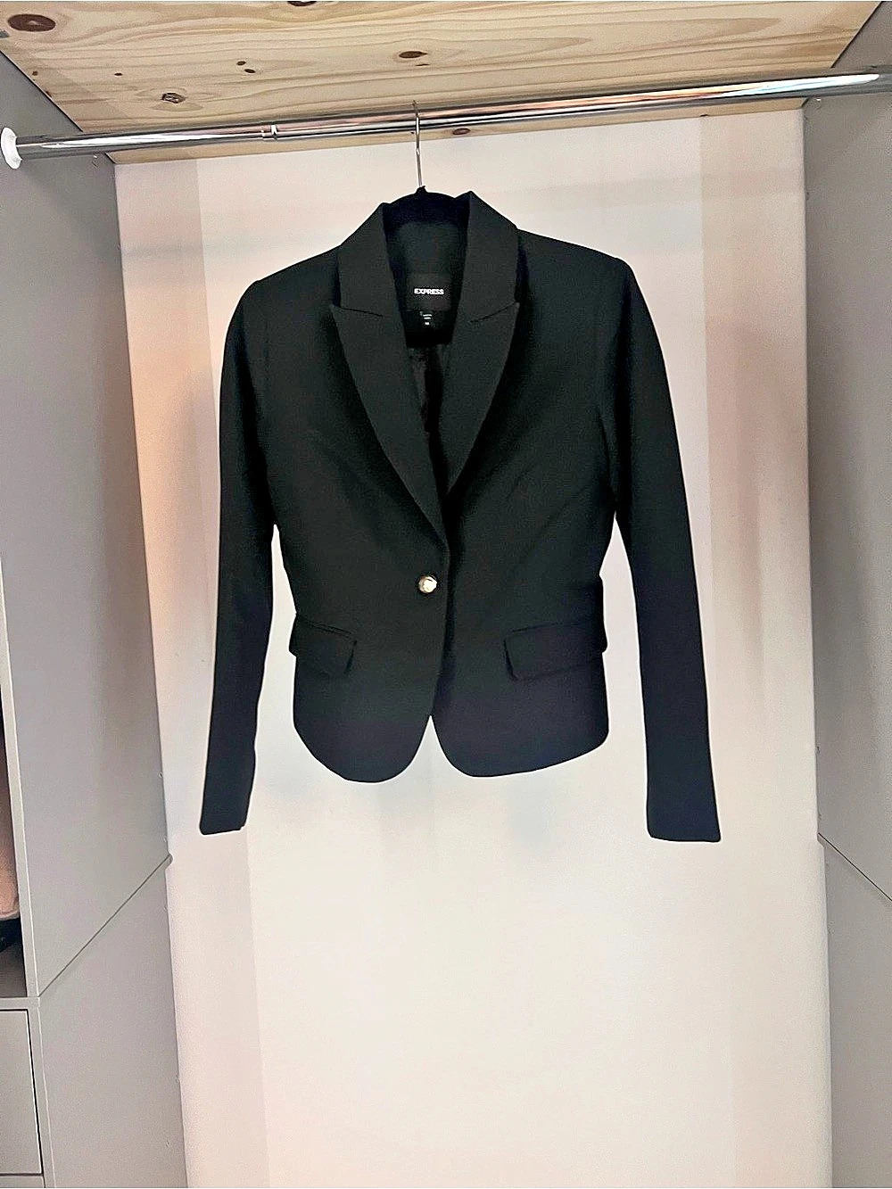 Express Peplum Blazer Black XS NWT